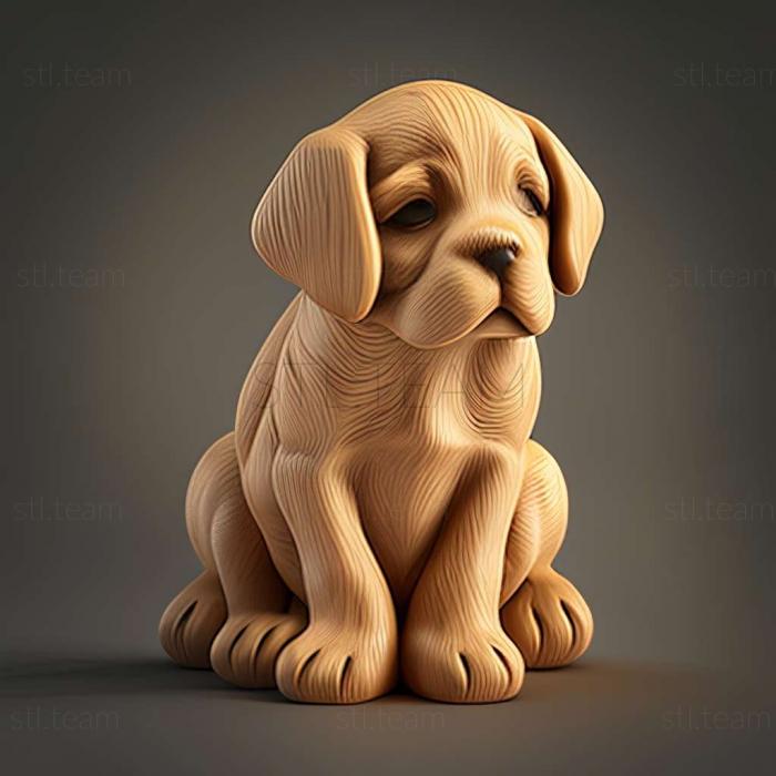 3D модель Мальчик-собака известное животное (STL)